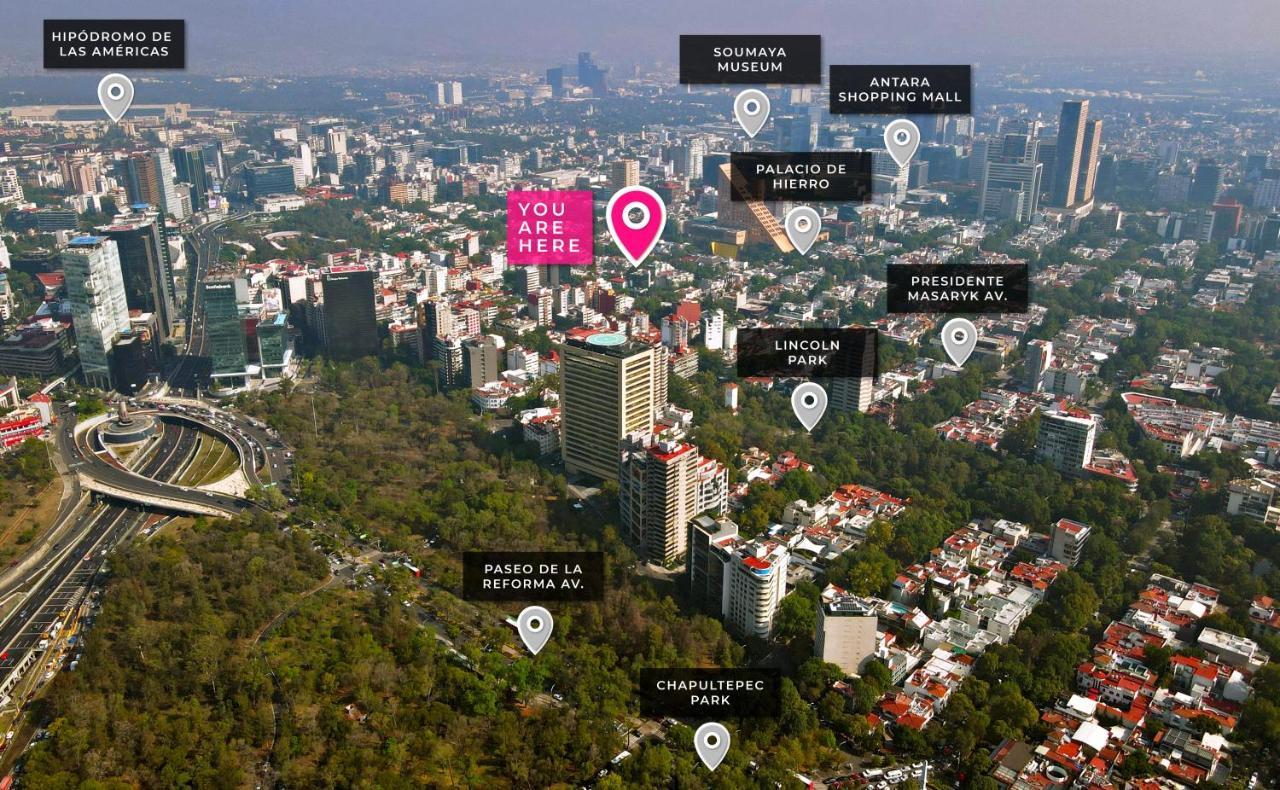 墨西哥城Uliv Parque Lincoln公寓 外观 照片